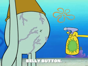 Image result for squidward's belly button face