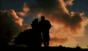 clouds,thomas mitchell,gone with the wind,tara,sky,vivien leigh,silhouette,technicolor,scarlett ohara