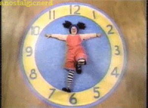 the big comfy couch,90s,clock