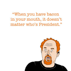 bacon,artists on tumblr,lol,fox,celebs,animation domination,comedy,foxadhd,quote,celeb,henry bonsu,henry the worst,louis ck,louie,animation domination high def