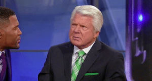 jimmy johnson,football,stare,michael strahan,nfl on fox,he is hot