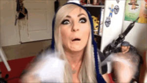 jessica nigri,wtf,freak out,freaking out,got s4 challenge