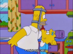 pacifier,homer simpson,happy,episode 9,excited,maggie simpson,season 13,pleased,13x09