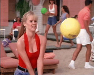 volleyball,kelly taylor,beverly hills 90210,90s,90s tv shows