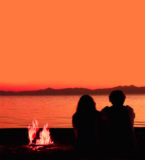 sunset,fire,camping,moving,2012,lovely,love,girl,couple,boy,water,beach,picture,mountains,cowsy