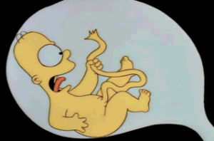 homer simpson,baby homer,bed,lazy,simpsons