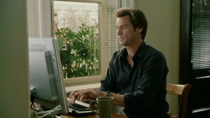 busy,bruce almighty,jim carrey,working from home,computer,office,working,keyboard,typing,email,hacking,emails,outlook