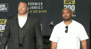 brock lesnar,peace sign,bye,peace,goodbye,farewell,ufc 200,mark hunt,serious face,im out