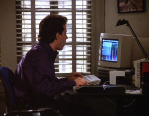 old computer,seinfeld,computers,jerry seinfeld,computer,celebrities,90s,1990s