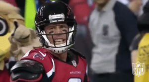 football,nfl,excited,yeah,celebration,scream,screaming,touchdown,atlanta falcons,td,falcons,pumped,hell yeah,matt ryan,pumped up,fired up,touchdown celebration,td celebration,matty ice