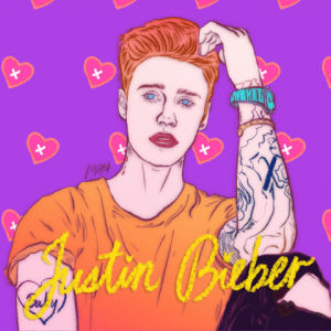 baby,justin bieber,star,portrait,justin,icon,bieber,heartbeat,superstar,bad boy,purpose,isaac piper,back to 1974,backto1974,illustration,art,isaac piper