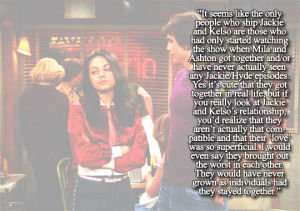 mila kunis,ashton kutcher,that 70s show,confession,jackie and kelso