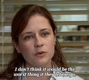 the office,pam beesly,jf,pam halpert,just amazing,myto,present pam giving past pam advice
