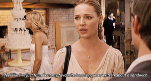 katherine heigl,movie quotes,love song,movie,just,27 dresses,2008,love,favorite,james marsden,movie s,feel,sandwich,movie quote,written,kevin doyle,jane nichols,2008 movie,2008 movies,found out,27dresses