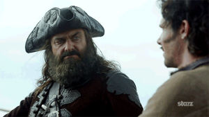 black sails,tv,season 3,mad,really,starz,pirate,smh,eyebrows,are you serious,03x10