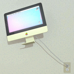 computer,apple,floating,imac