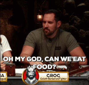 grog,bailey,keyleth,reaction,food,sam,eat,and,nerd,geek,dragons,liam,matt,react,oh my god,alpha,ray,johnson,nerds,dungeons and dragons,dnd,nerdy,ashley,laura,geeky,geeks,critical role,dungeons,role,travis