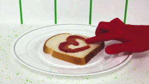 cooking,i love you,emotions,crushing on you,iloveyou,hand,ketchup,touch me,sandwich,i like you,hands,tactile,happy valentines day,drawing heart,love,art,food,design,video,heart,like,crush,forever,yum