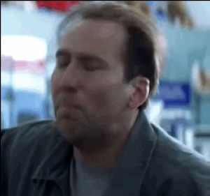 nicolas cage,piss blood,nic cage,movie,gifset by me,one true god,matchstick men