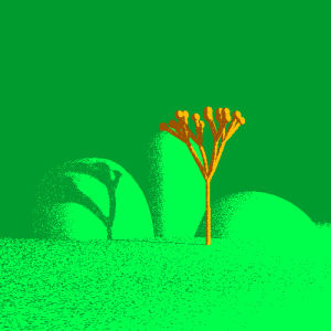 3d,c4d,landscape,graphic,tree,noise,experiment,plants