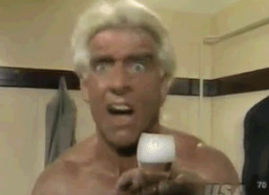 Funny Gif & Animated Gif Images : champagne,ric flair,wrestling.