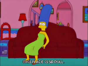 marge simpson,episode 9,upset,season 13,tired,couch,13x09,sullen