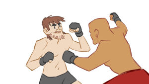 boxing,fight,punching,illustration,mma,animation,cartoon,tumblr,motion,photoshop,motion graphics,after effects,fighting,2d animation,flash animation,motion blur,mleeg