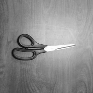 scissors,wierd,black and white,stop motion