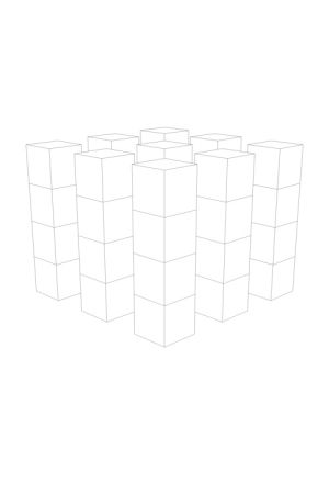 geometric,cubes,black and white