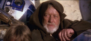 jedi mind trick,obi wan kenobi,these are not the droids youre looking for,jedi mind tricks,star wars,movies,movie