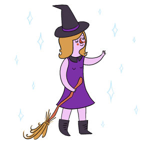 witchcraft,witch,animation,halloween,magic,plant,cute girl,houseplant