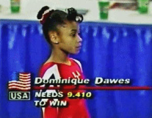 sports,90s,gymnastics,floor exercise,dominique dawes,dodge challenge