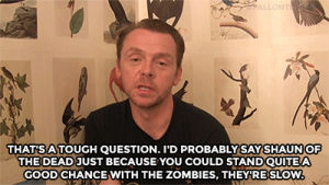 shaun of the dead,celebs,fallontonight,zombies,simon pegg,mission impossible,web exclusive,at worlds end,optimism