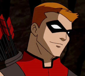 popular,young justice,roy haer,red arrow,whoa he smiles
