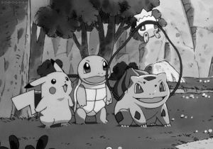 black and white,pokemon,pikachu,togepi