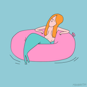 mermaid,chilling,meditation,csaba klement,fox,artists on tumblr,animation domination,foxadhd,chill,just chill,expecting you,animation domination high def,thats not how it works