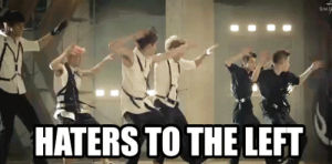 kpop,exo,growl,haters to the left dance