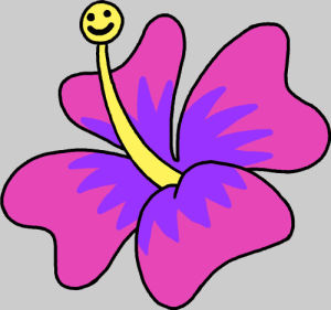 transparent,smiley face,stamen,poolpartypack,hawaiian flower