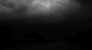 lightning,black and white,nature,weather