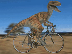 bicycle,dinosaur,dinosaurs,riding,animate