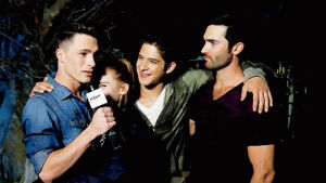 tyler hoechlin,holland roden,tyler posey,teen wolf,aww,colton hayes,holland was so happy