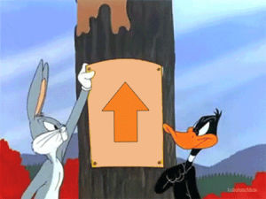 daffy duck,bugs bunny,upvote,reddit,downvote