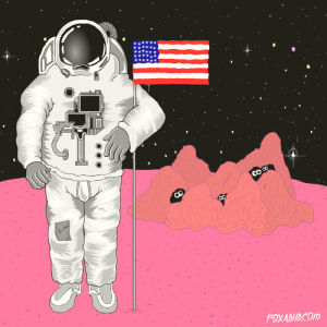 astronaut,fox,space,artists on tumblr,usa,america,animation domination,fox adhd,foxadhd,aliens,dna,animation domination high def