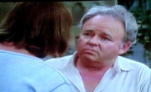 archie bunker,all in the family,reaction