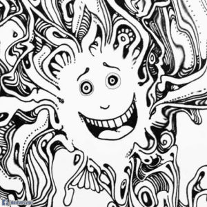 visual,smile,trippy,crazy,black,psychedelic,white,doodle,peter,liquid,distort,draws