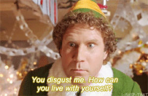 elf,will ferrell,you sit in a throne of lies