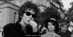 bob dylan,sincere,cate blanchett,music,movie,film,black and white,vintage,celebrities,musician,unique,movie quote,film quote,im not here,i was,crumbling taco,teen wolf 3x23