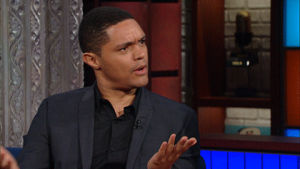 wtf,whoa,shocked,trevor noah,what,stephen colbert,surprised,late show,que,side eye,wha,stank eye,whats good
