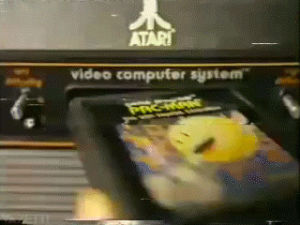 pac man,80s,joystick,commercial,video game,1982,retrogaming,atari,atari 2600