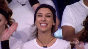 happy,smile,smiling,big brother,reality tv,clapping,clap,bbcan,big brother canada,bbcan5,neda
